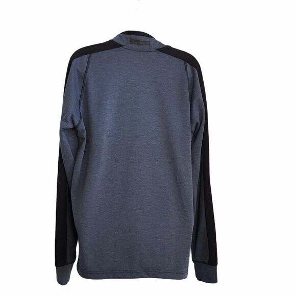 Hawke & Company Performance Sportswear 1/4 Zipper Heather Blue Pullover Medium - Picture 7 of 12